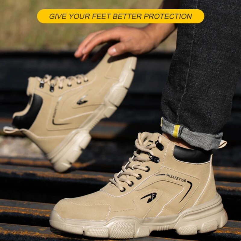 Veiligheidsschoenen voor heren, anti-smash, anti-steek, sneakers, stalen neus, werkschoenen voor heren, onverwoestbare schoenen_voghion.com