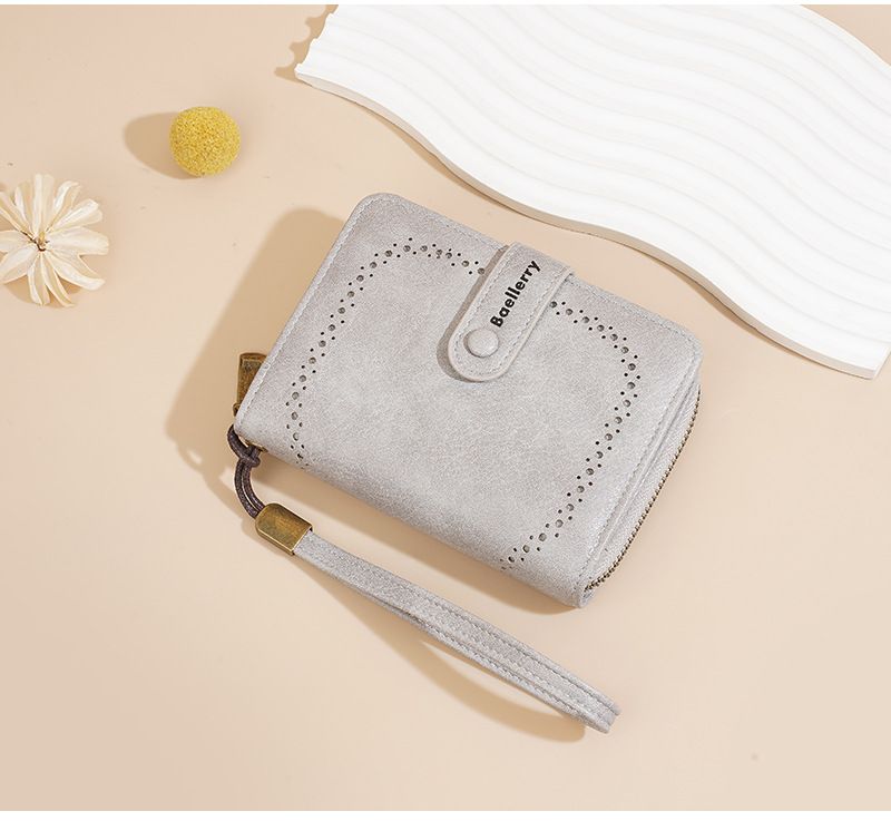Kartentasche Kartenetuis Damen Geldbörse Weiblich High-End Retro Student Akkordeon Geldbörse Kartenhalter Mode Pu Reißverschluss Kleine Geldbörse Weiblich_voghion.com