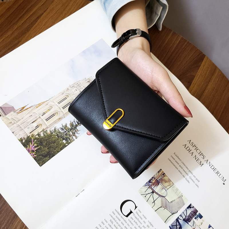 New Lovely Short Tri-fold Small Women's Coin Purse Card Holder Wallet_voghion.com