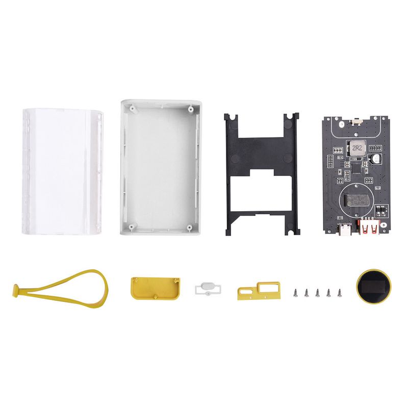 21700 Batterieladegerät DIY Transparent Bank Shell PD 22,5 W Schnellladung 10000 mAh Polymer Mobile Stromversorgungsgehäuse_voghion.com