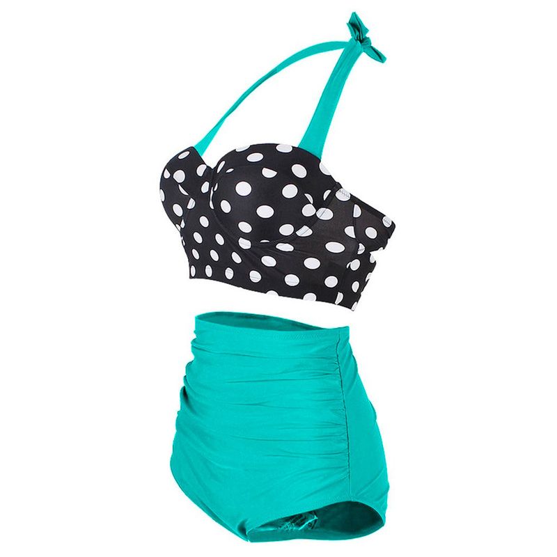 hard bag push-up slimming BIKINI high-waisted women's sexy bikini split swimsuit_voghion.com