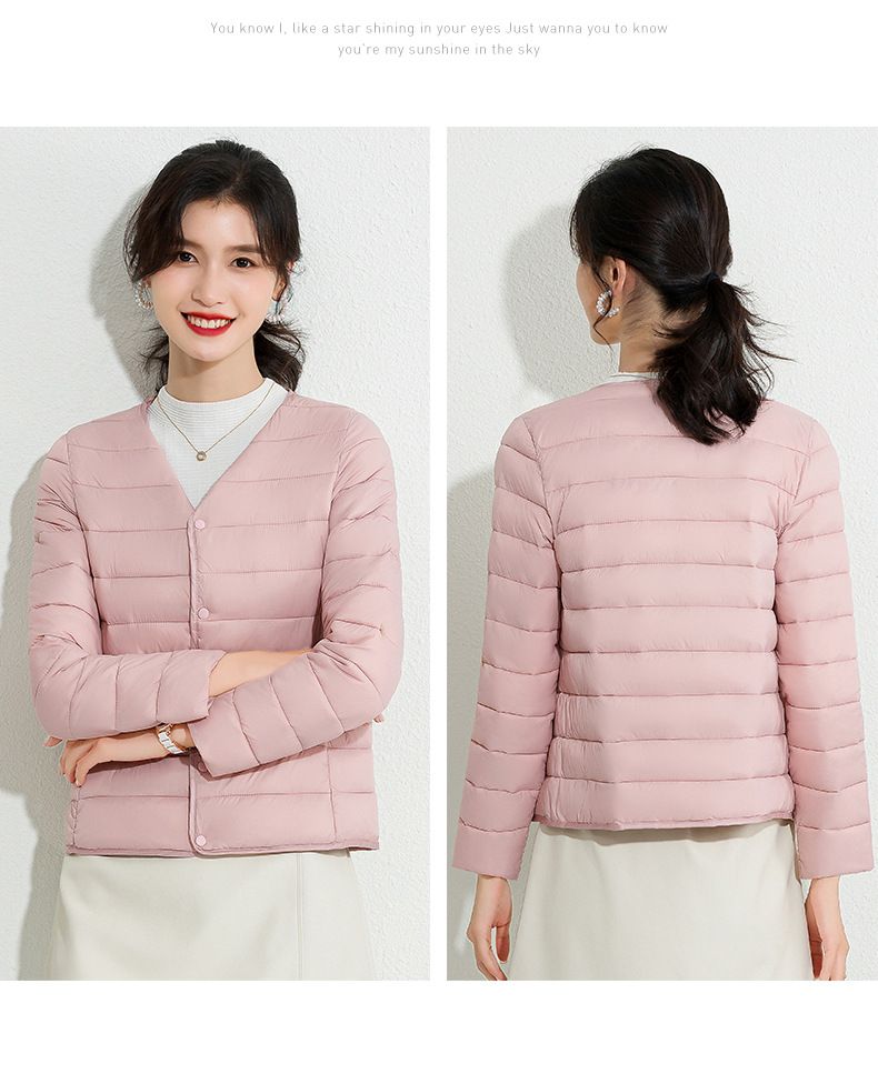 Women's Lightweight Round Neck Down Alternative Puffer Vest - Slim Fit Short Quilted Jacket For Layering & Warmth_voghion.com