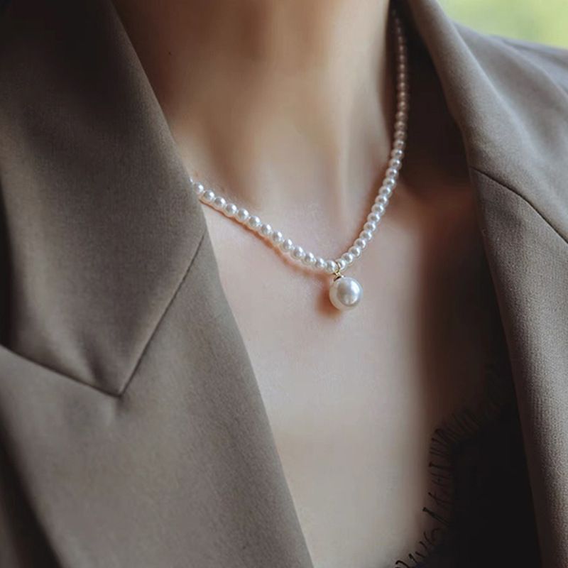 French Double-layer Pearl Necklace For Women, Light Luxury, Niche, High-end, Fashionable Accessories, Choker Neck,_voghion.com
