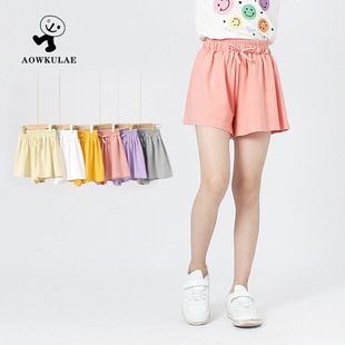 Primăvară și vară în stil coreean jambiere noi pentru fete medii și mari Copii pantaloni yoga cu uscare rapidă pantaloni rechin pantaloni pentru copii en-gros_voghion.com
