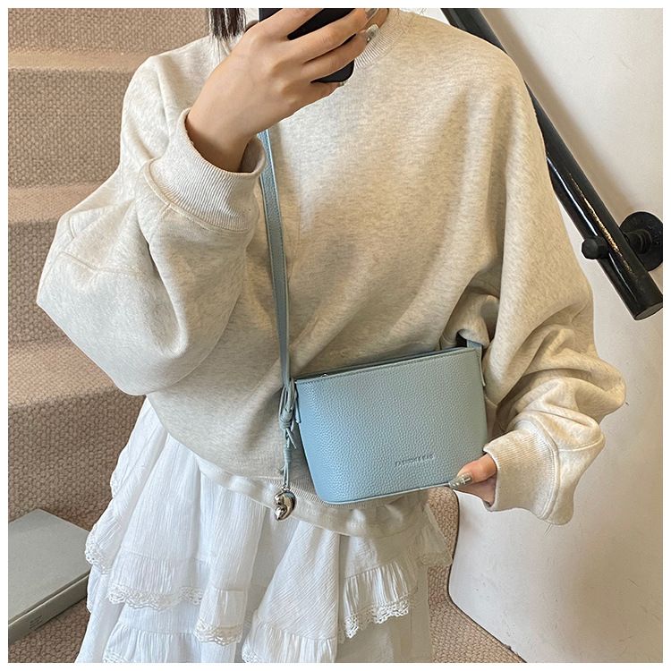 Borsa a tracolla piccola da donna, stile coreano, casual, alla moda, con tracolla, 2025, nuova borsa a secchiello da pendolare_voghion.com