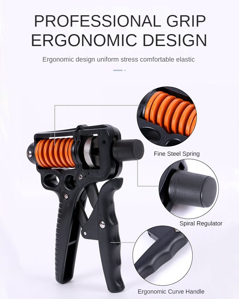 Adjustable Spring Exercise Wrist Grip Device Finger Strength Device Hand Finger Rehabilitation Trainer Fitness Equipment_voghion.com