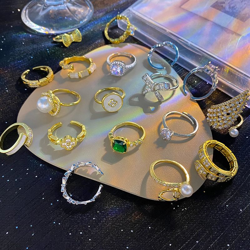 2023 New True Gold Electroplated Ring For Women With Adjustable Opening, Internet Red Ring, Handicraft, Small And Luxury_voghion.com