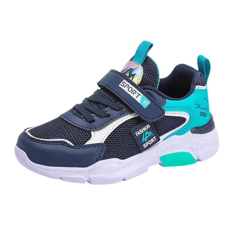 Scarpe da ginnastica sportive per bambini, scarpe da corsa casual in pelle e rete, nuove_voghion.com