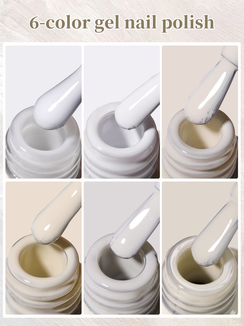 Colla per unghie, yogurt, smalto bianco, nuovo latte di soia, riso bianco, abito bianco, salone per unghie, colore popolare_voghion.com