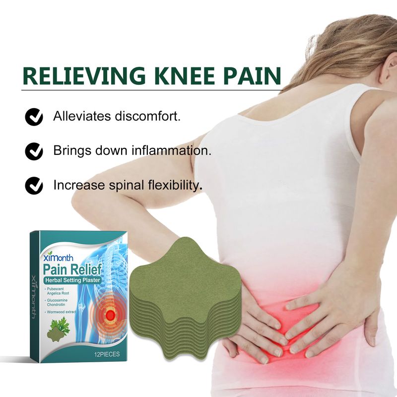 XIMONTH Artemisia Argyi Lumbar Patch Relieves Sitting Pain And Lumbar Massage Care To Activate Tendons And Bones_voghion.com