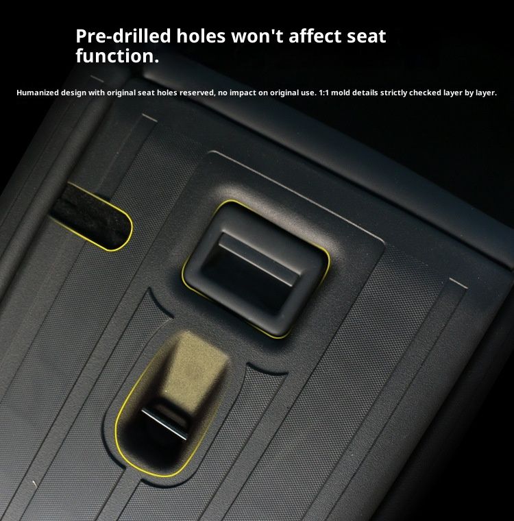 Suitable For Tesla Model Y Rear Seat Back Cushion Trunk Anti-Kick Protection Pad Car Interior Modification_voghion.com