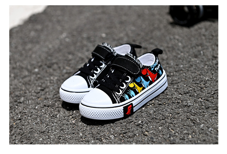 Kinder Canvas Mädchen Casual Cartoon Jungen Sho, 2024 Frühling und Herbst Neue atmungsaktive Student Single Shoe Board_voghion.com