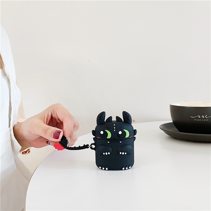 Cartoon Dragon Case voor AirPods Pro2 Airpod Pro 1 2 3 Bluetooth Oordopjes Opladen Doos Beschermende Oortelefoon Case Cover_voghion.com