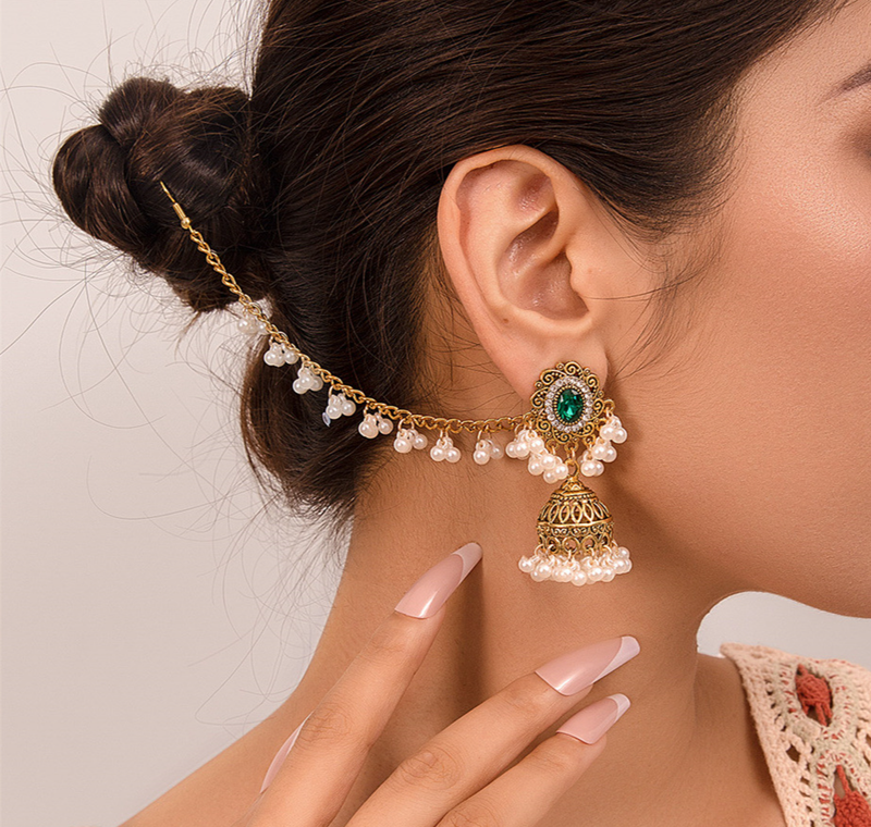Designer Style Retro Bohemian Metal Ethnic Style Earrings Female Personality Temperament Exotic Style Earrings_voghion.com