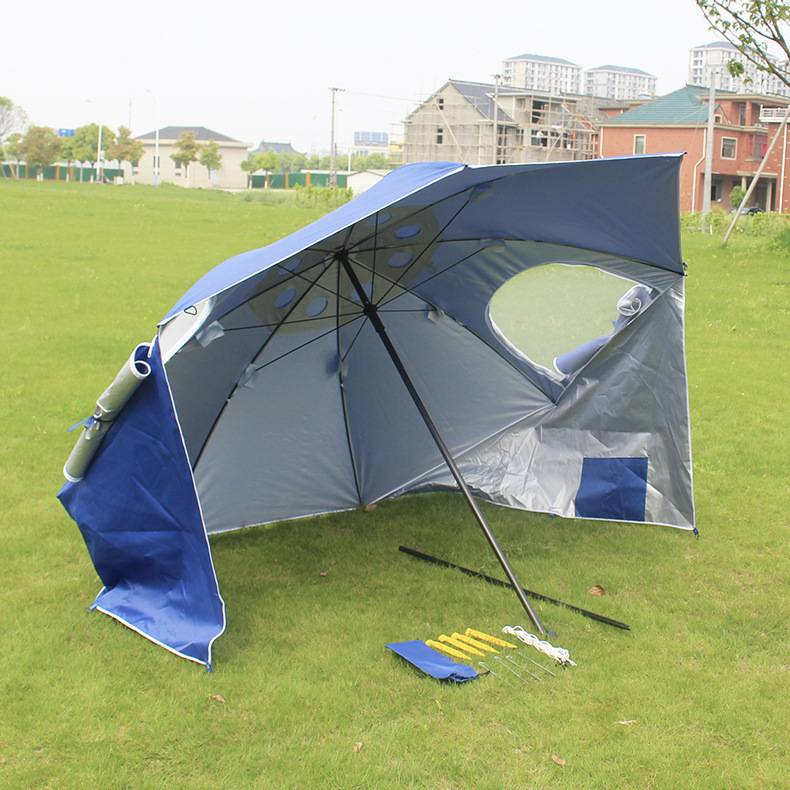 Sports Outdoor Portable Multifunctional Shade Beach Tent Umbrella With Window Fishing Beach Umbrella_voghion.com