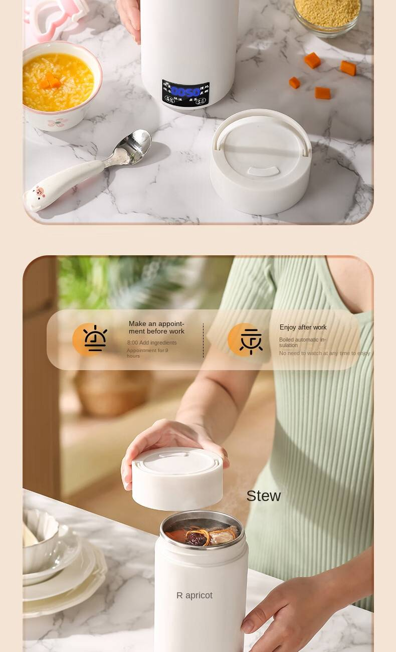 Huaxing Çok Amaçlı Taşınabilir Su Kaynatma, Güveç, Çay Demleme Tencere, 800 ml Kapasiteli YG-8001_voghion.com