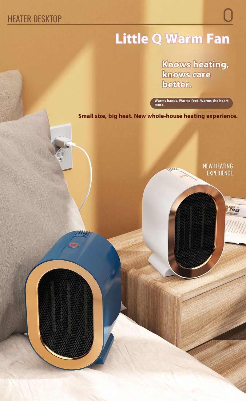 Chauffage céramique PTC 1800 W avec thermostat réglable, protection anti-surchauffe et anti-basculement, 2 vitesses, silencieux 45 dB pour le bureau et la maison_voghion.com