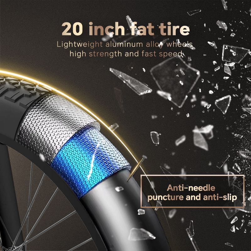 DRVETION CT20 Elektrische fiets met voormand 250W 48V 20AH accu_voghion.com