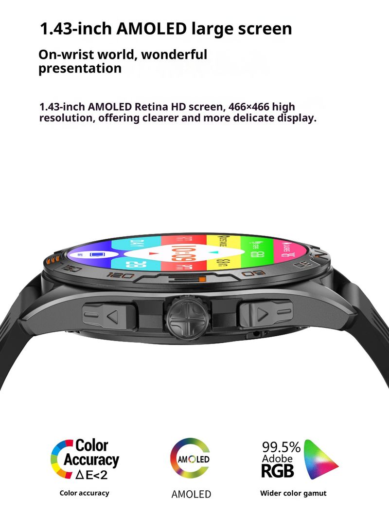 DTM1 Smart Watch With Bluetooth Calling, Voice Assistant, Multi-Dial, Step Counter, Heart Rate & Sleep Monitor, Waterproof Fitness Tracker_voghion.com