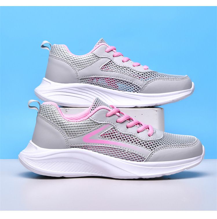 Women's Breathable Mesh Sneakers - Lightweight & Slip-Resistant (Summer Casual Shoes, Wide Width Available)_voghion.com