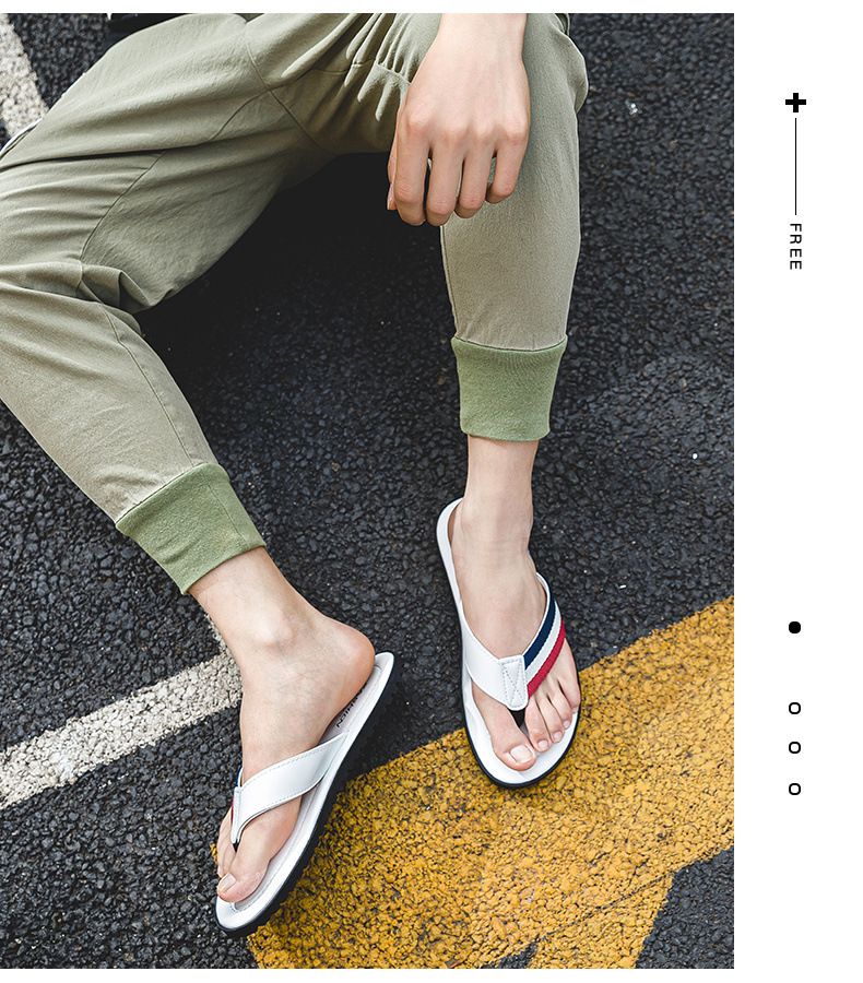 Tongs tendance pour hommes, vêtements d'extérieur, antidérapants, pour adolescents, sandales d'été, chaussures de plage, nouvelle collection d'été_voghion.com