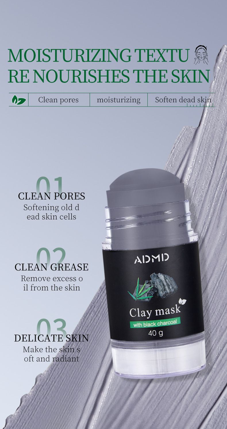 Trattamenti e maschere Maschera di fango al carbone di bambù ADMD speciale Stick detergente profondo che restringe i pori e rimuove i punti neri Maschera di fango_voghion.com
