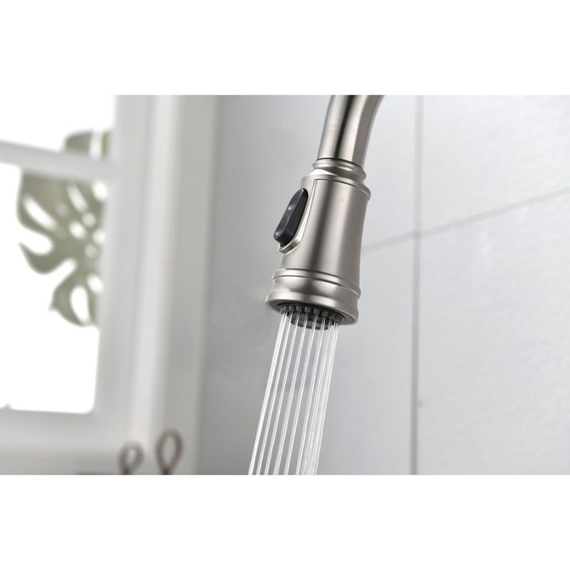 Single High Pull With Steel Down Arc Faucets Out Sink Pull Stainless Sprayer Faucet Level Kitchen Handle Kitchen Single_voghion.com