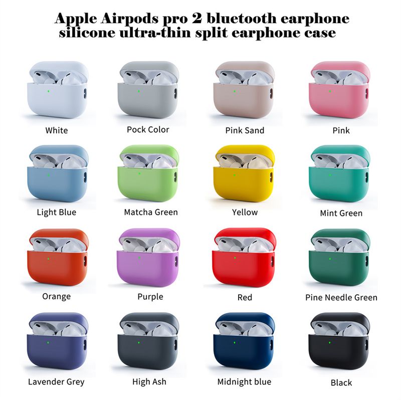 1/2, 3 Ultra-Thin Silicone Earphone Cases Protective Headphones Case For IPhone Pro 2 Airpods Covers_voghion.com