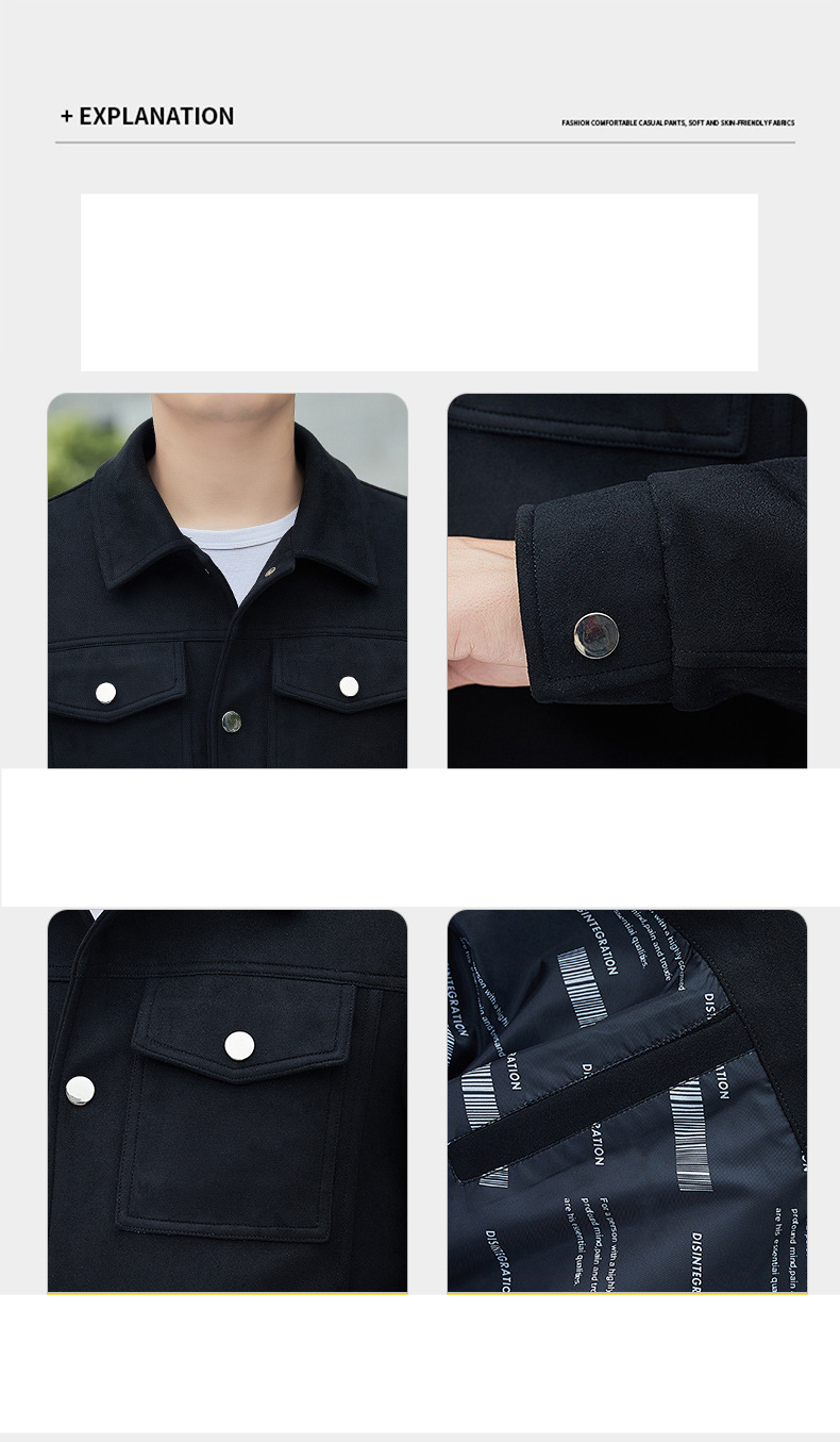 Suede Coat Men's New Winter Trend Lapel Jacket Men's Loose All-match Casual Top Men's_voghion.com
