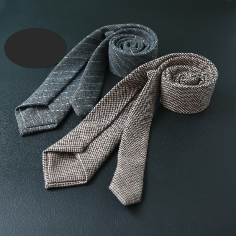 Muodikas villasolmio 7cm miesten muodollinen bisnes Brittiläinen trendikäs solmiotehdas suoramyynti varastossa_voghion.com