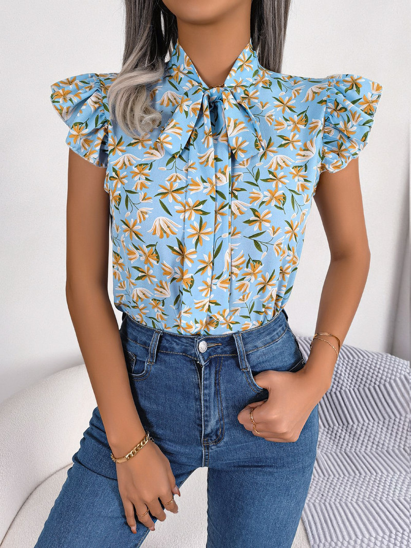 Dames Tops Trendy Grafische Workout Tops Plus Size Korte Mouw Y2K Tops Chiffon Zomer Blouses Flowy Shirts Party Tuniek_voghion.com
