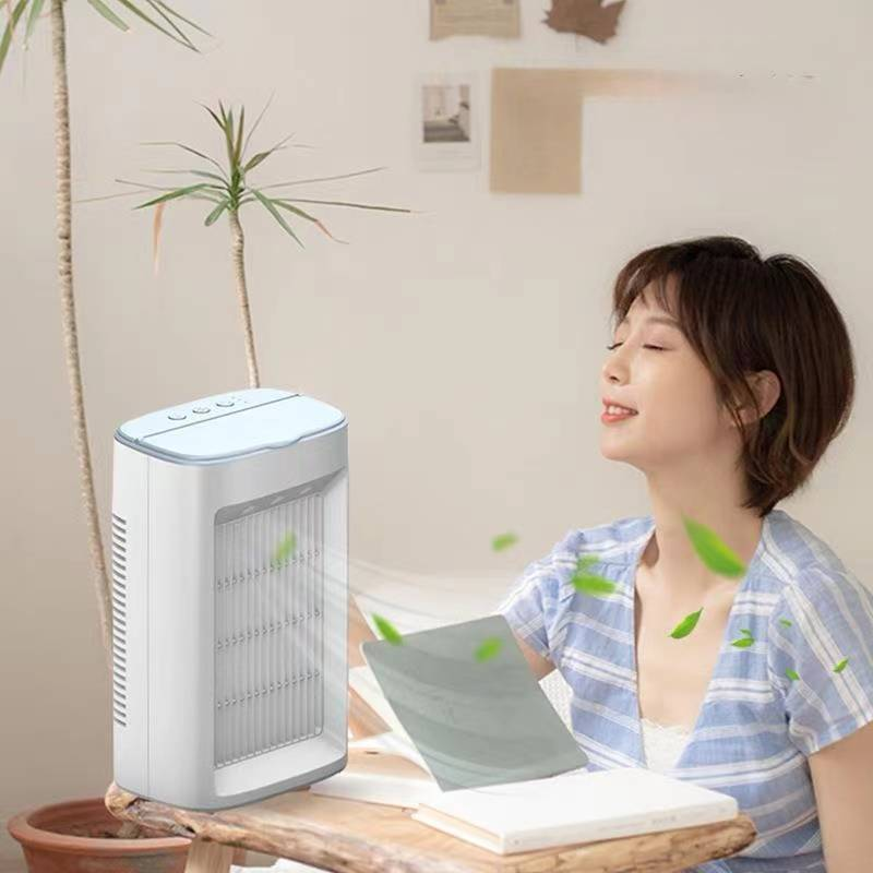 New Household Spray Air Cooler Mini Spray Thermantidote Desktop Small Air Conditioning Humidifier Three-Gear Circulating Wind_voghion.com