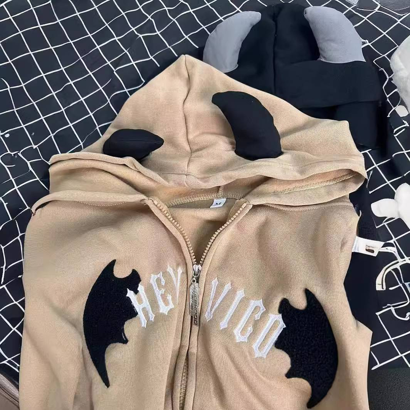Women's Clothing winter plus velvet retro sweater women's cardigan zipper jacket tops_voghion.com