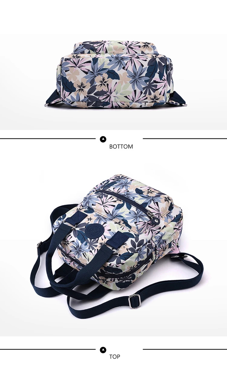 Mode Frauen Schulrucksack Graffiti Umhängetaschen für Teenager Mädchen weibliche hochwertige leichte Nylon Reiserucksäcke_voghion.com