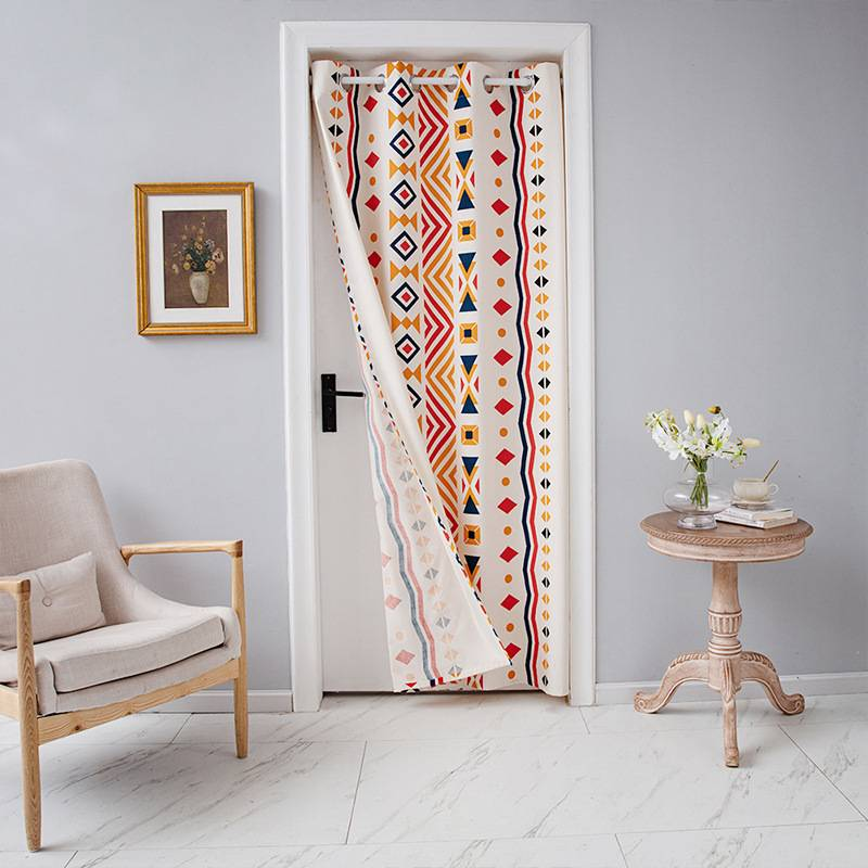 Door Curtain Partition Punch Free Home Warm Windproof Bedroom Kitchen Curtain Privacy Shield Bathroom Hanging Curtain_voghion.com