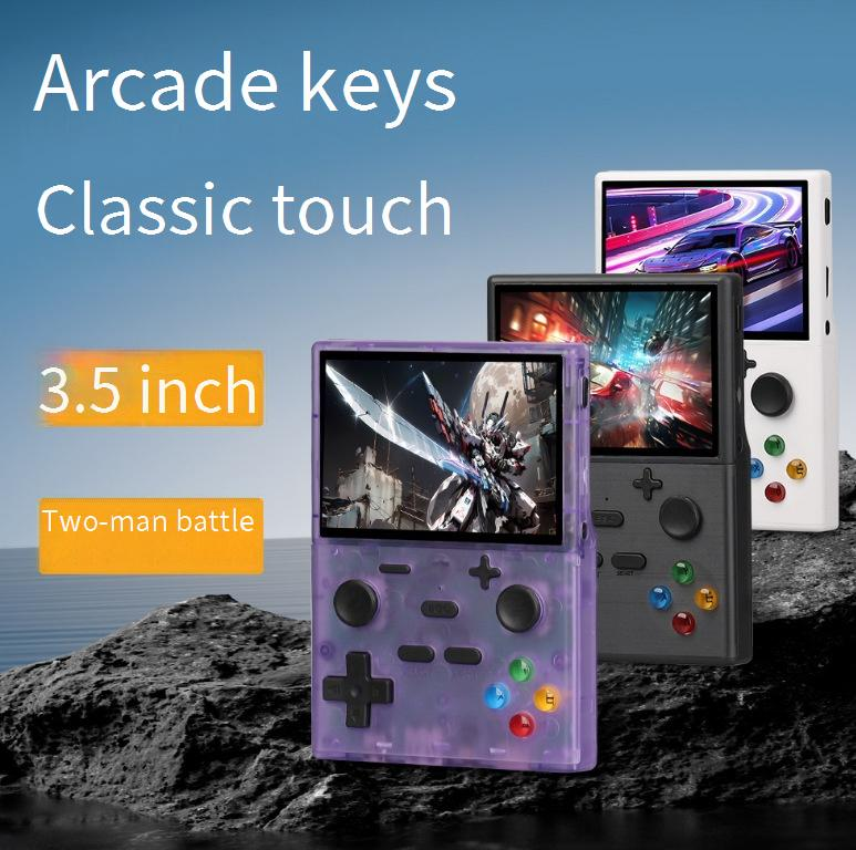 XGB35-käsikonsoli, 3,5 tuuman IPS-näyttö, jolla voi pelata kahden pelaajan retro-arcade-simulaattoria_voghion.com