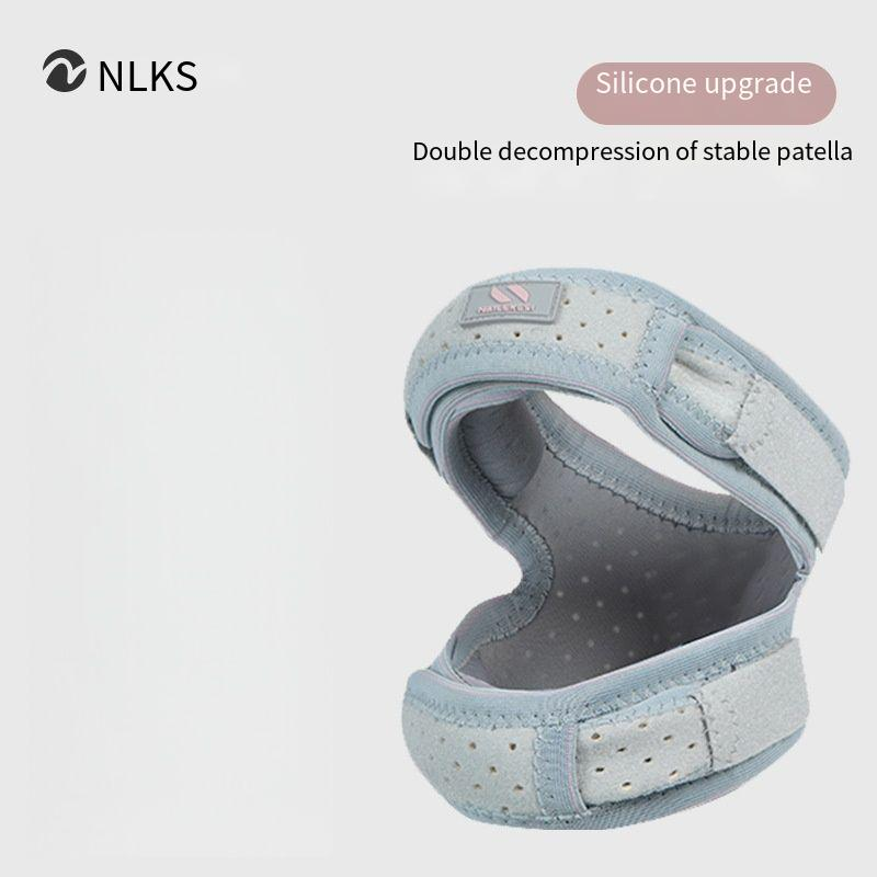 Breathable Summer Knee Brace With Silicone Patella Pad – Shock Absorption & Dual Compression For Running, Basketball & Fitness (Unisex)_voghion.com