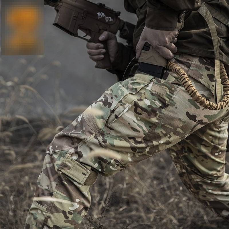 Pantaloni tattici da uomo - Pantaloni da combattimento militari mimetici aderenti con design resistente all'acqua e durevole per allenamento e lavoro all'aperto_voghion.com