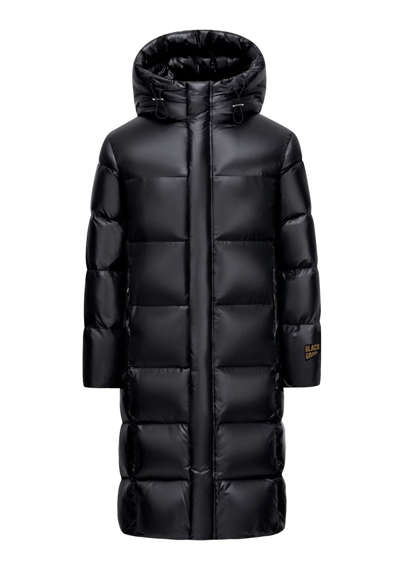 Strapazierfähiger langer Parka mit 550 FP weißer Gänsedaune – Mantel für extrem kaltes Wetter für Männer und Frauen (winddicht und wasserabweisend, Schwarz/Rot, S-3XL)_voghion.com