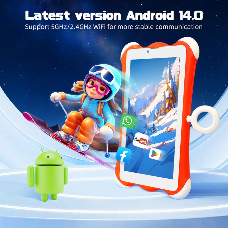 7 inç çocuk çizgi film NPAD730 SIM+WiFi çift kart öğrenci tablet PC_voghion.com