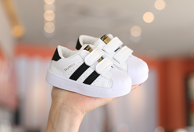 Zapatillas de deporte para niños de primavera y otoño, zapatos blancos, zapatos de suela blanda para niños pequeños, zapatos deportivos para niños, zapatos de bebé para niñas, zapatos de bebé con punta de concha_voghion.com