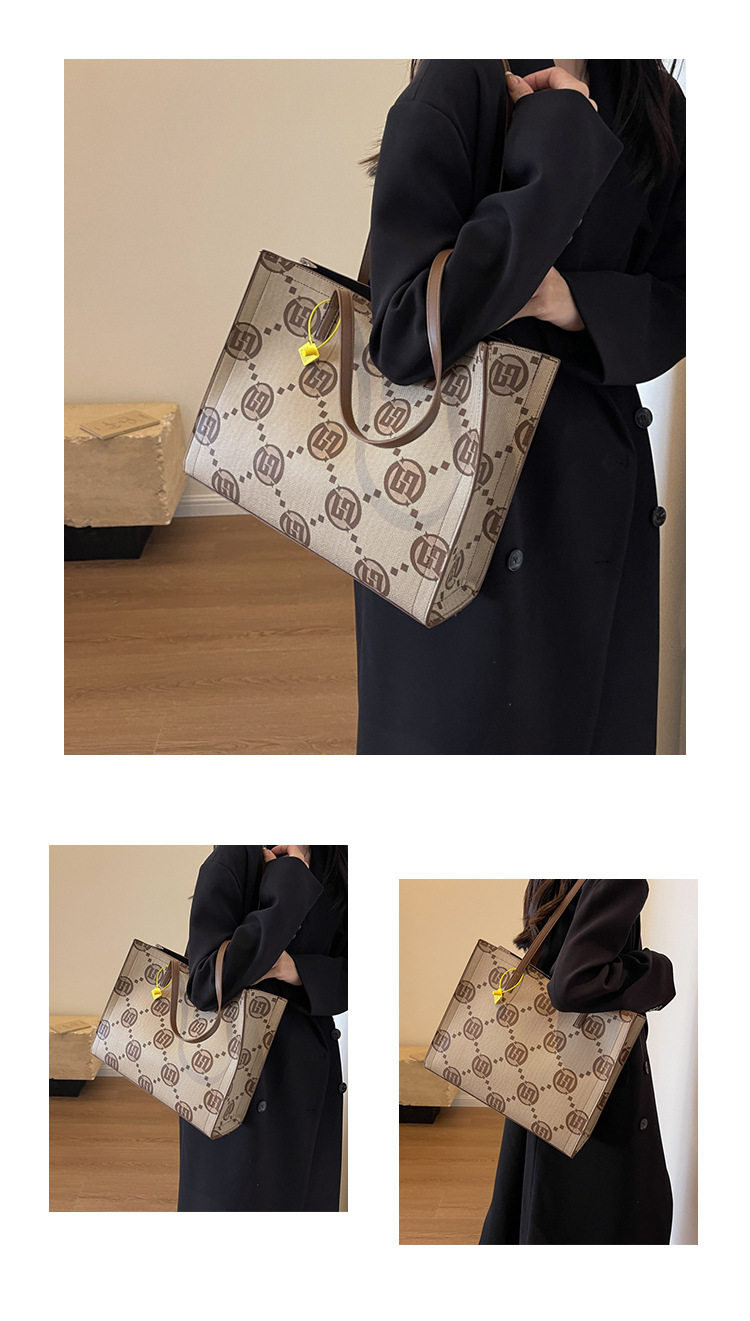 2023 Light Luxury, High-end, And Luxurious Shoulder Bag, Large Capacity And Versatile, Trendy And Stylish PU Women's Tote Bag, Practical Women's Bag_voghion.com