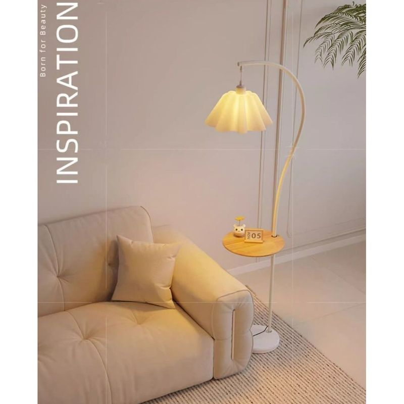 Lampe de chevet style pêche, style crème, pour salon, canapé, chambre à coucher, table de chevet, ambiance, nouveauté 2025_voghion.com