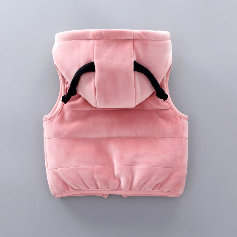 Babytøj børn plus fleece tyk tredelt hættetrøje kan åbnes i skridtet_voghion.com