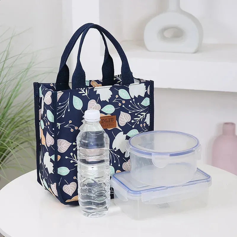 Sac à main en nylon imprimé, sac à lunch portable, pour le travail et le rangement quotidien, idéal pour les mères, 250318 l_voghion.com