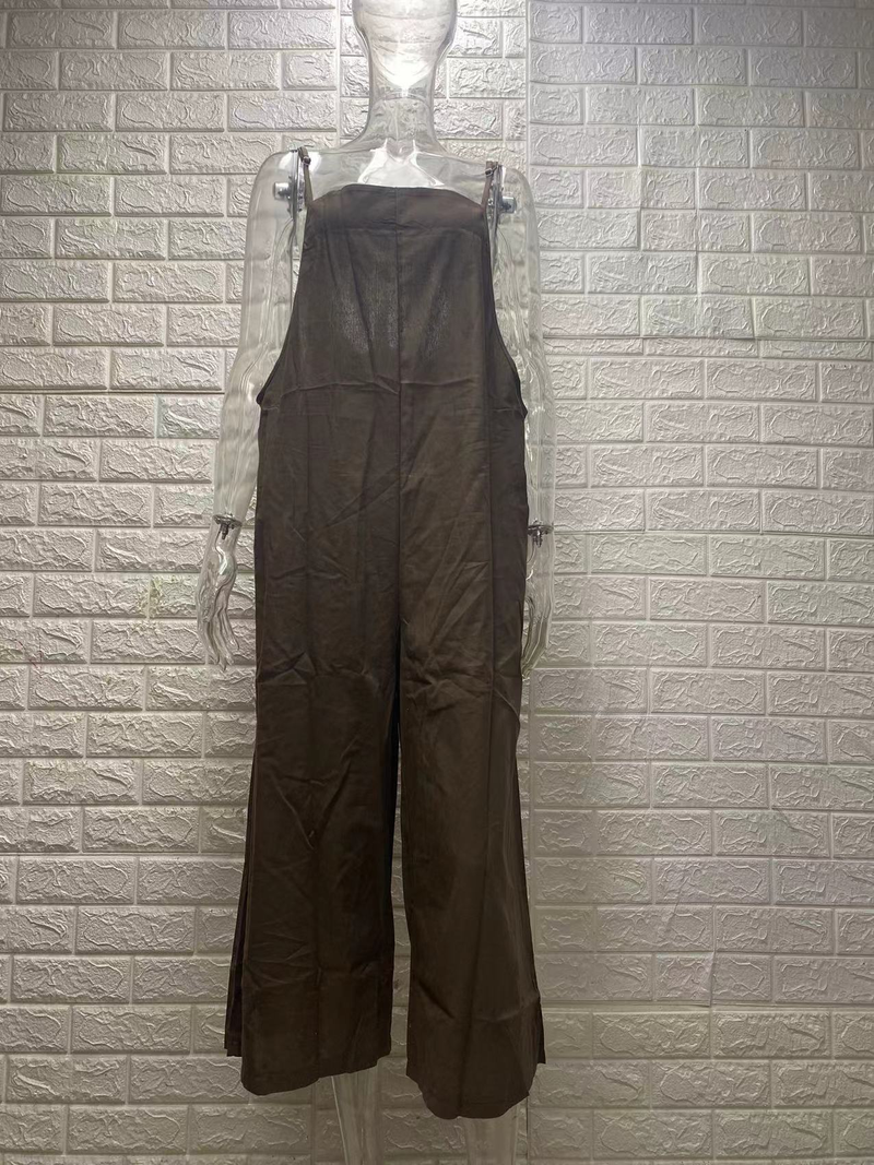 Women's clothing loose jumpsuit wide leg pants casual jumpsuit_voghion.com