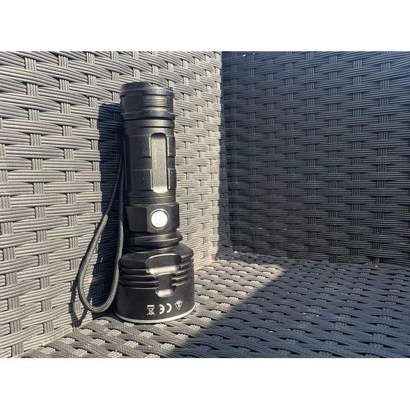 Zaklamp, sterk licht opladen, ultra heldere lange afstand LED, draagbare, multifunctionele, duurzame zaklamp voor huishoudelijk gebruik_voghion.com