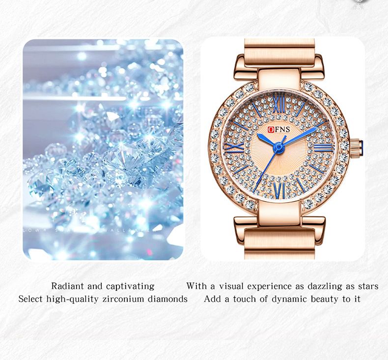Sophisticated Quartz Watch With Mesh Band, Waterproof Round Dial, Stainless Steel Clasp, Elegant And Stylish Waterproof Women's Watch Wholesale_voghion.com