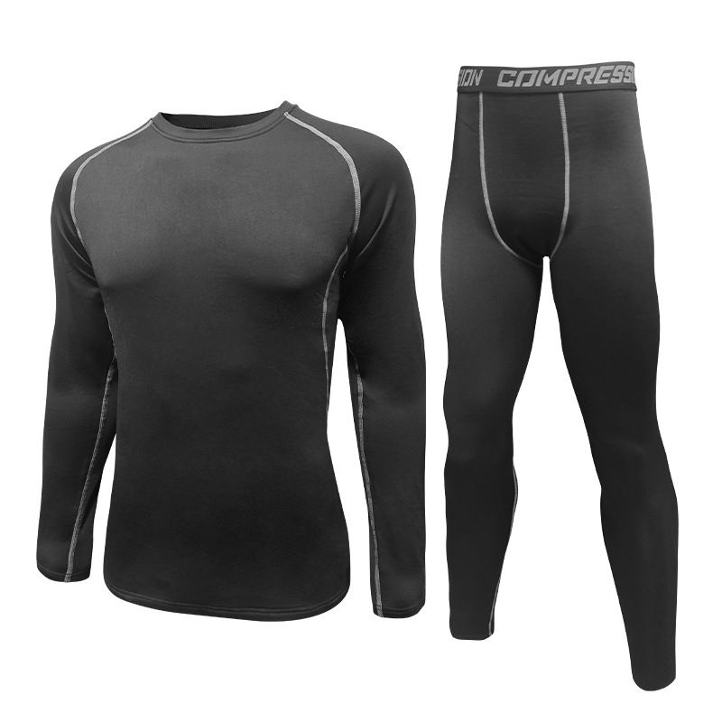 Tuta attillata foderata in pile da uomo LazyZoom, abbigliamento invernale da corsa, escursionismo, termico, elastico e ad asciugatura rapida._voghion.com