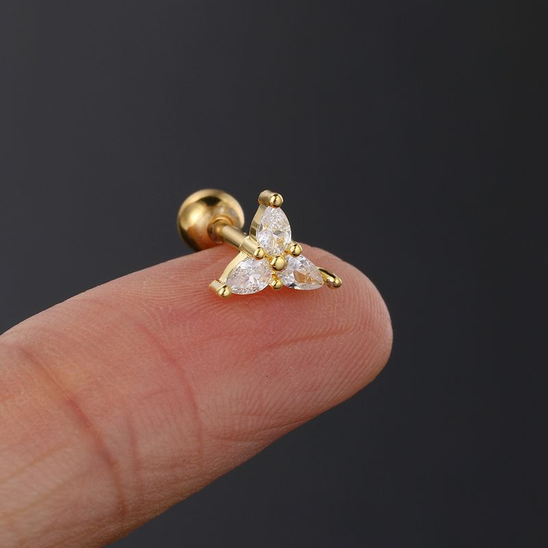 Orecchini piercing unisex con fibbia a vite e anelli per il naso a forma di pera, orecchini popolari_voghion.com